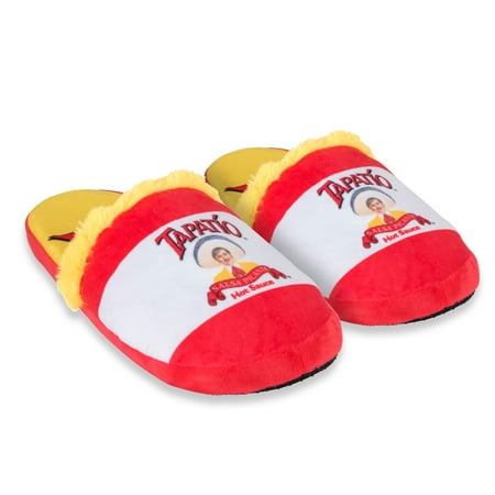 

Odd Sox Tapatio Hot Sauce Fun Indoor Novelty Slippers Fuzzy Cozy Medium