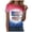 Hot Pink, variant on 250th Anniversary Usa Shirt Tie Dye Shirt for Women Hippies Crewneck Short Sleeve T-Shirt(White,S)