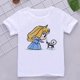 thumbnail image 1 of Disney Child Mermaid Princess Kawaii Printed T-shirt Baby Girl Soft Cartoon Clothing Cute Graphic Tops Kids Funny Tees DropshipHight 130-(8-10T) Gao Jinjia LED, 1 of 2