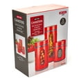 thumbnail image 4 of Diamond Home 3-Piece Airtight 4 Open Window Stackable BPA Free Easy to Clean Canister Set - Red, 4 of 6