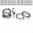 thumbnail image 1 of 10pc-6700-2RS 6701-2RS 6702-2RS 6703-2RS 6704-2RS 6705-2RS Ultra Thin Wall Rubber Shielded Bearing Ball Bearings ,Low Friction, 1 of 4
