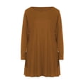 thumbnail image 5 of Censtreet Long Sleeve Sleep Shirts for Women Soft Night Shirts Pullover Nightgowns Comfy Night Gowns Dress Loose Mid Calf Nightgown, 5 of 7