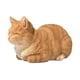 thumbnail image 2 of Figura de gato durmiendo, estatua decorativa, adorno para césped, estatua de animal de resina. Naranja, 2 of 9