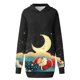 thumbnail image 4 of WILLBEST Sudaderas de Mujer, Vestido Navideño, Vestido de Noche de Mujer, Sudadera Navideña de Moda con Capucha y Bolsillo Tipo Bolso, Sudadera Estampada, Falda de Moda X-Grande, 4 of 4