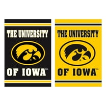 Iowa Hawkeyes 12.5" x 18" Double-Sided Embossed Suede Garden Flag