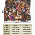thumbnail image 3 of Blanket Michael Actors B. Jordans Throw Flannel Blankets Warm Soft Cozy Fuzzy Air Conditioning Blanket for Living Room Sofa Bed Gift Blankets for All Seasons 30"x40", 3 of 6