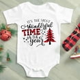 thumbnail image 3 of Monos de bebé recién nacido con dibujos de árbol de Navidad, ropa de manga corta para bebés, niños y niñas, mono cómodo para niños pequeños, regalo de Año Nuevo, 3 of 5