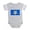 Heather Gray, variant on CafePress - Flag Of Connecticut - Cute Infant Baby Football Bodysuit