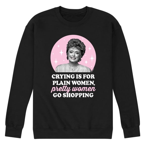 Golden Girls - Crying Is For Plain Women - Men's Crew Neck Fleece Pullover