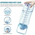 thumbnail image 5 of 64OZ Motivational Water Bottle with Straw & Time Marker Leakproof Large Sports Water Bottle Blue, 5 of 8