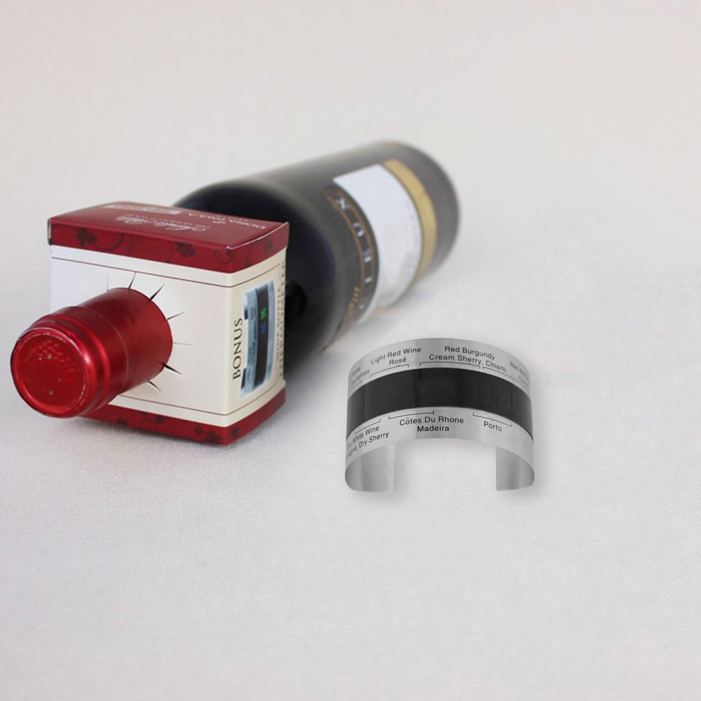 Guangcailun Stainless Steel LCD Electric Red Wine Digital Thermometer Meter 4-24 Degree Celsius Temperature Range Guangcailun Stainless Steel LCD Electric Red Wine Digital Thermometer Meter 4-24 Degree Celsius Temperature Range