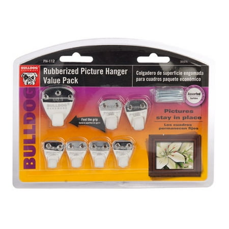 Bulldog Hardware Rubberized Picture Hanger Value Pack, 7pc - Walmart.com