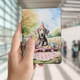 thumbnail image 4 of Happy Mother's Day Weimaraner with Sweets and Flowers at a Picnic Travel Passport Wallet Weim Gray Ghost Dog Lover PU Leather Passport Holder Cover - 13005, 4 of 5