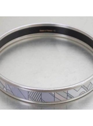 Louis Vuitton Bracelet Silver Lock-It Virgil Abloh Rainbow Titanium Cord  Q05269