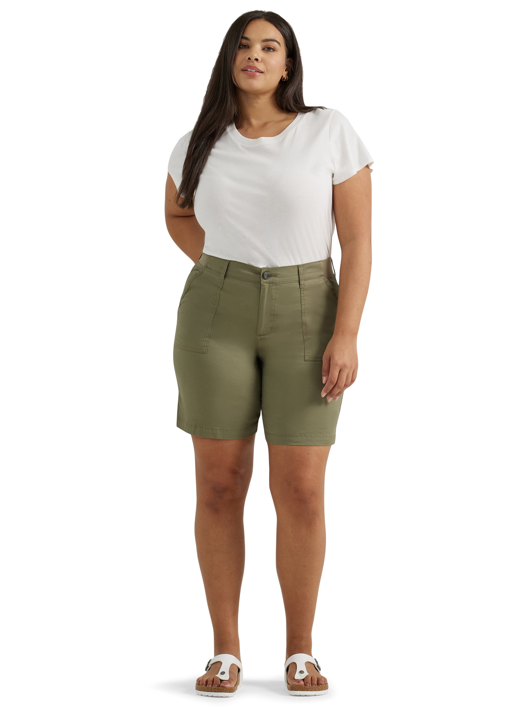 Lee® Womens Plus Size Ultra Lux Comfort with Flex to Go Utility Bermuda, Sizes 14-24