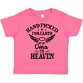 thumbnail image 3 of Inktastic Handpicked for Earth By My Oma in Heaven with Angel Wings Boys or Girls Toddler T-Shirt, 3 of 5