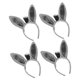 thumbnail image 5 of 4 diademas con orejas de burro, accesorios para disfraces de animales, aro de pelo de burro de peluche suave para fiestas de Halloween, cosplay, disfraces y eventos., 5 of 7