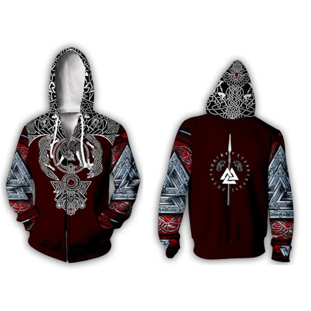 Disfraz de Cosplay Viking Warrior Deng Xun pulóver chándal Casual colorido estampado 3D Unisex