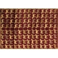 thumbnail image 1 of Ahgly Company Indoor Rectangle Abstract Brown Modern Area Rugs, 6' x 9', 1 of 4