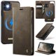 thumbnail image 1 of CaseMe Funda para Billetera for iPhone 11 Compatible con Magsafe, 2 en 1 de Piel Sintética [Bloqueo RFID] Soporte para Tarjeta Abatible Cubierta Magnética Desmontable a Prueba de Golpes for iPhone 11, 1 of 10