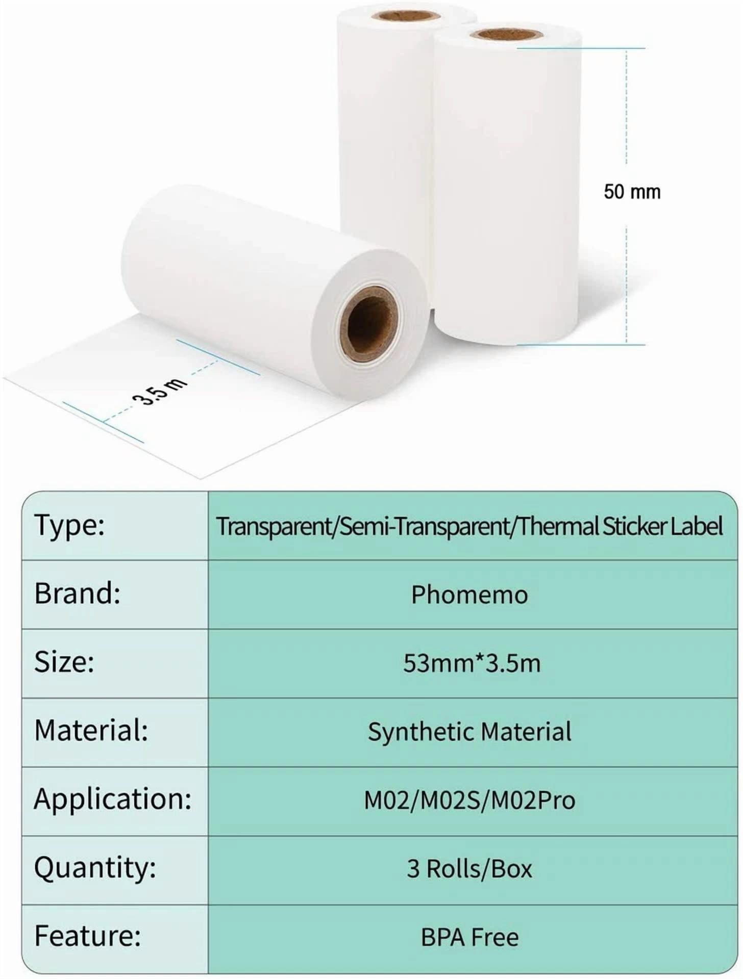 BUTTERFLY- Phomemo Adhesive Thermal Sticker Paper White/Gold Glitter/Silver Glitter Labels