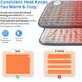 thumbnail image 5 of Electric Heating Pad with 6 Temperature Levels, Lumbar Heating Pad Automatic Power Off, Washable Electric Heating Pad 60x30cm with Rapid Heating for Cervical Shoulder Back, 5 of 5