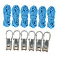 thumbnail image 4 of guohui 2 Pieces Rope Tensioner Paracord Adjuster Tie Down Kit Multifunctional Tool with 6 Ropes 6 Hooks, 4 of 8