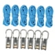 thumbnail image 5 of Cuerda con tensor de rodillo. Herramienta duradera para tensar cuerdas en lonas y tiendas de campaña. 6 cuerdas 6 ganchos, 5 of 8