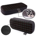 thumbnail image 4 of Lsque Red Poker Printed Big Capacity PU Leather Pencil Case Large Pencil Pouch Stationery Pen Bag Pencil Holder for Teen, 4 of 6