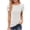 White, variant on yillto Womens Tops Summer Ruffle Sleeve Crew Neck Tshirts Loose Casual Cute Tunic Top Blouses