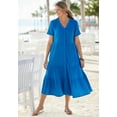 thumbnail image 2 of Woman Within Plus Size Gauze Tiered Dress, 2 of 3