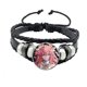 thumbnail image 4 of Genshin Impact Cosplay Prop Snap Button Bracelet, joyería de Anime hecha a mano, brazalete Punk negro multicapa, regalo para mujeres y hombres, 4 of 5