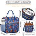 thumbnail image 5 of Pioneer Flower Floral Print Pattern Womens Lunch Box for Work,Insulated Large Lunch Bag for Tween and Teen,Loncheras Para Mujer,Leakproof Adult Lunch Bag for Work,Beach,Travel,Picnic,Camping, 5 of 7