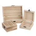 thumbnail image 5 of Caja de madera de paulownia plegable, caja de joyería sencilla, caja de almacenamiento de artículos diversos de escritorio, caja de té retro, caja de madera, 5 of 5