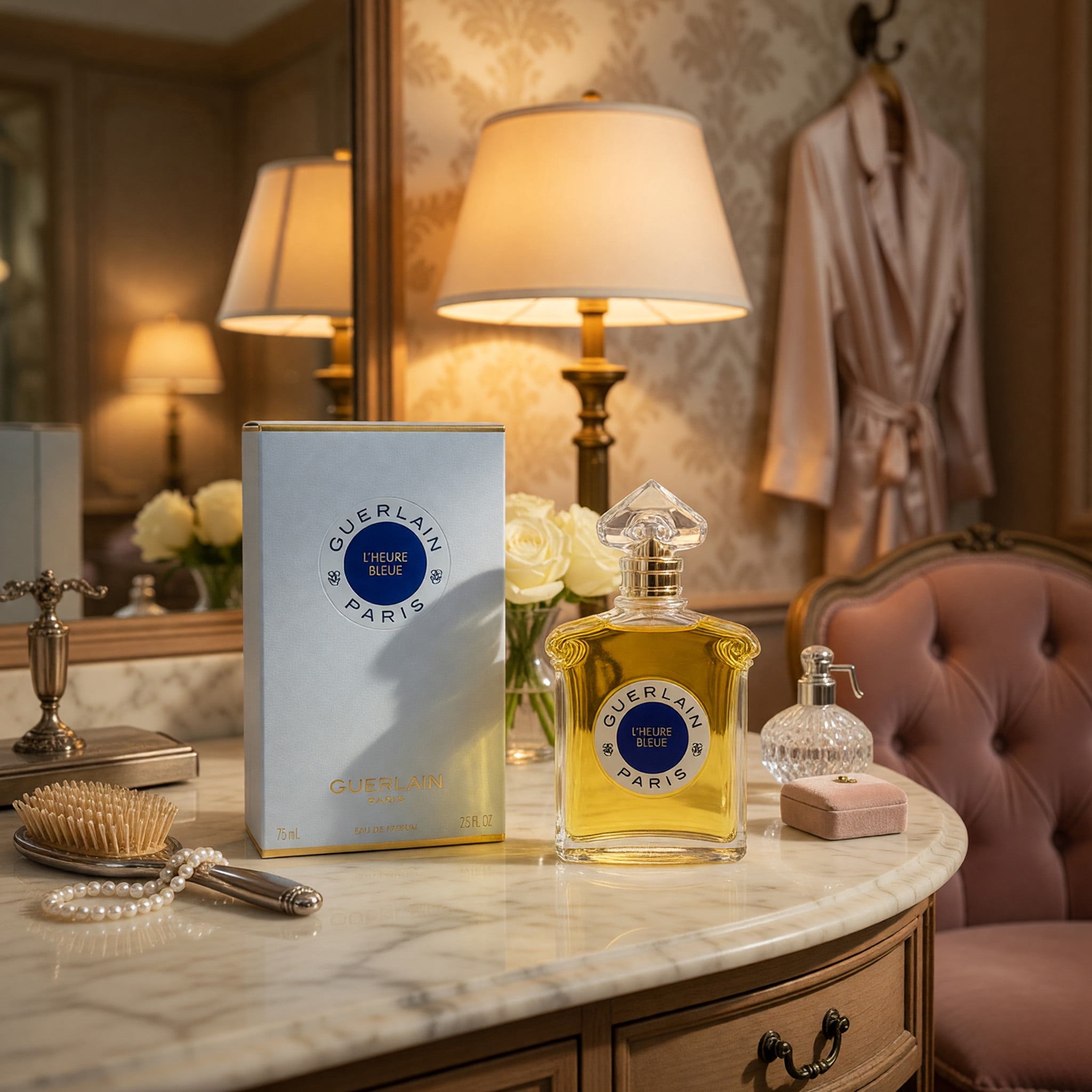 Guerlain L'Heure Bleue Perfume Spray for Women - Feminine Rose