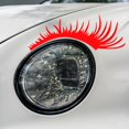 thumbnail image 4 of ORUYROP 2Pairs Car Light Eyelashes Stickers Window Decal Waterproof Vinyl Stickers Fake Eyelash Decal Stickers for Car Body SUV Truck Decals Motorcycle Sticker (Reflective Red), 4 of 7