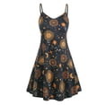 thumbnail image 2 of Kcodviy Tailleur d'Affaires Imprimé pour Femmes Grande Taille Femmes Grande Taille Col Rond Sans Manches Robe Décontractée Robe de Cérémonie Robe de Bureau Vêtements pour Femmes Femme Robes Grande Taille Robe de Fête Grande Taille, 2 of 5