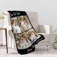 thumbnail image 4 of Personalized Photo Blanket for Family, Customized Bed Blanket with 10 Pictures for Mom Dad Custom Photos Throw Blanket for Best Friends, Personalized Gifts for Couple Girlfriend Boyfriend Blankets, 4 of 5