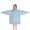 Light Blue Daisy, variant on Lightblue Daisy Flower Green Leaves Pattern Blanket Hoodies for Kids 6-13YR Oversize Wearable Blanket Hoodies for Boys Girls Teens
