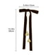 thumbnail image 3 of Christmas Bow Bells Pendant Decorated Velvet Bow Ornaments Christmas Tree Wreath Dress Pendant, 3 of 6