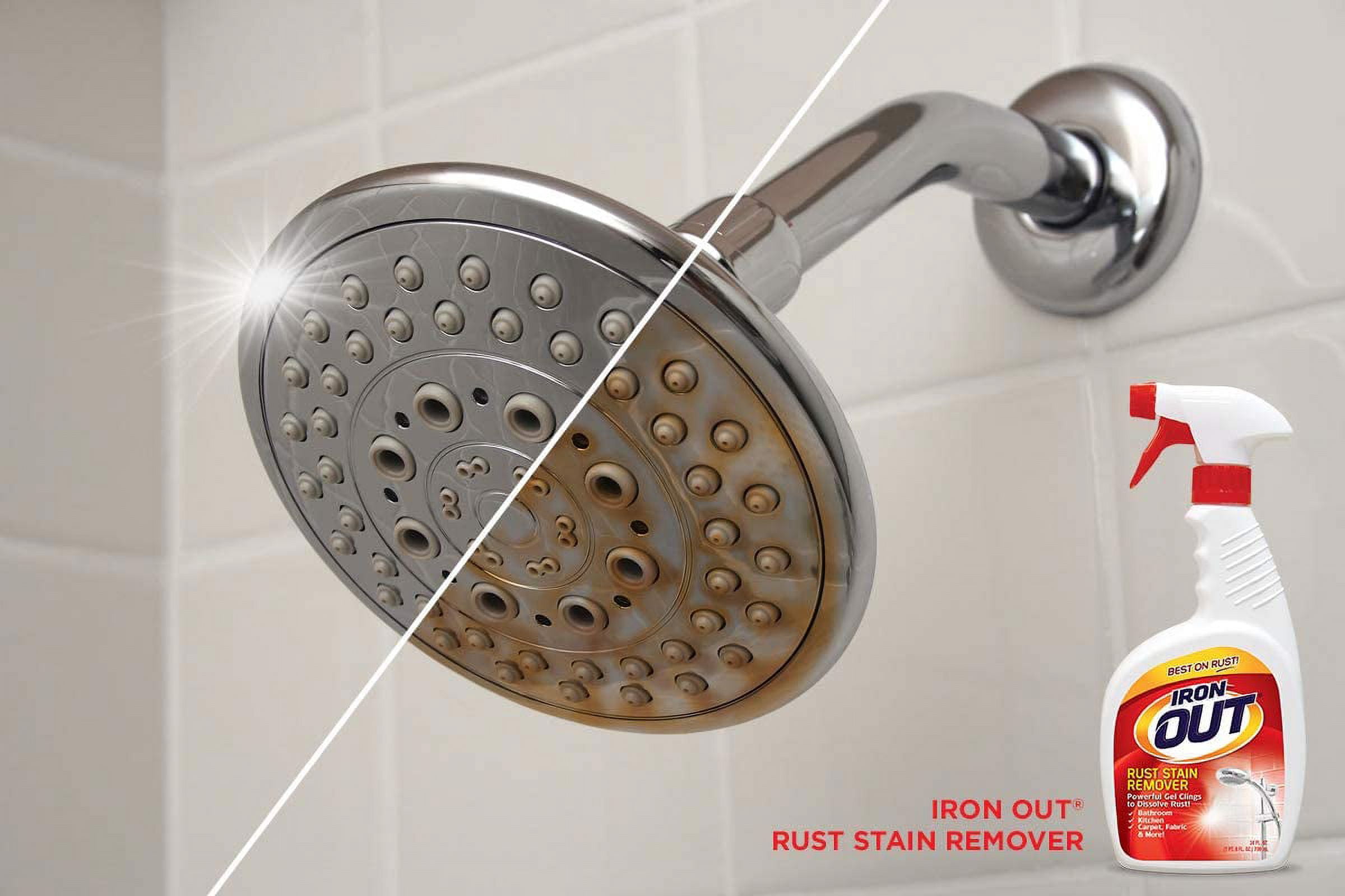 Iron OUT Rust Stain Remover Spray Gel, 24 fl oz, 3 Bottles