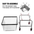 thumbnail image 6 of Wire Laundry Cart, 2.8 Bushel with Wheels - Commercial Laundry Basket, 26.7''x21.7''x26.4'' Steel Frame, 4'' Casters, Heavy Duty Wire Basket Cart, 6 of 6