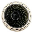 thumbnail image 3 of Bergamo Art Decorative Handmade Carved Lattice Glass Vase in Beige, 3 of 6