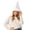 White, variant on SYMOID Green Plush Santa Hat with Golden Bells, Unisex Christmas Party Costume Hats,Size Free Size