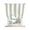 Sage, Cream, White, variant on Black Striped Tie Up Curtains for Kitchen Windows,Adjustable Rod Pocket Valance 45 Inch Short, Farmhouse Aesthetic Modern Stripes Window Treatment Balloon Roman Blind Shade, 52" x 45"
