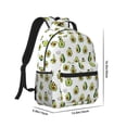 thumbnail image 2 of Yiaed Avocado Friends Print School Backpack College Backpack Daypacks for Students High School Spacious and Durable Daypack for Work and Travel-One Size, 2 of 6