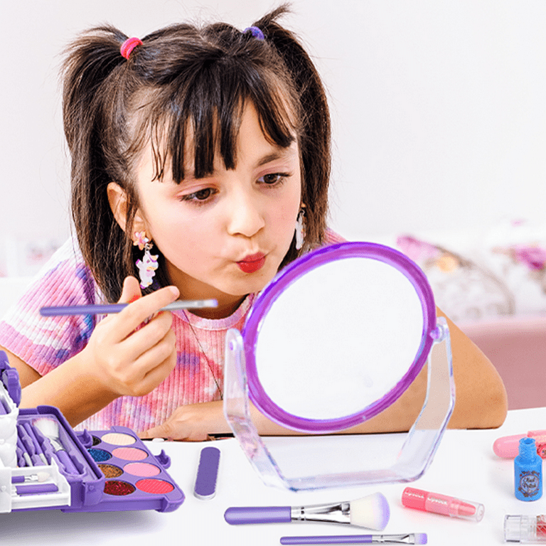  54 Pcs Kids Makeup Kit for Girls, Princess Real