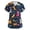 Navy, variant on Kixjoy Scrubs for Women Oversized Short Sleeve V Neck Scrubs Animal Printed Stretchy Medical Top Casual Lightweight Womens Blouses with Pockets, Dark Gray 5XL