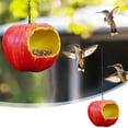 thumbnail image 2 of Fiudx Comedero para Pájaros con Forma de Manzana, Diseño Realista de Resina, Centro Hueco para Semillas, Duradero y Resistente a La Intemperie, Decoración para Jardín Al Aire Libre, Fácil de Colgar y, 2 of 6