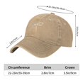 thumbnail image 5 of Bow Tie Baseball Cap Vintage Soft Washed Denim,Golf Dad Hat Adjustable Trucker Hats for Men Women Unisex Adult,Natural, 5 of 6